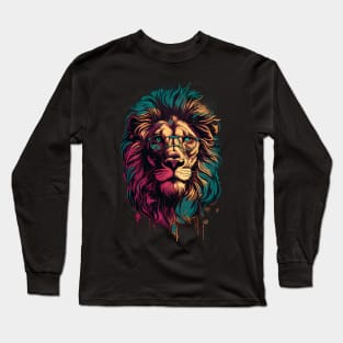 Lion wearing glasses Long Sleeve T-Shirt